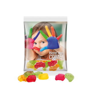 Maxitüte, Folie transparent, Trolli Fruchtgummi Auto-Mischung