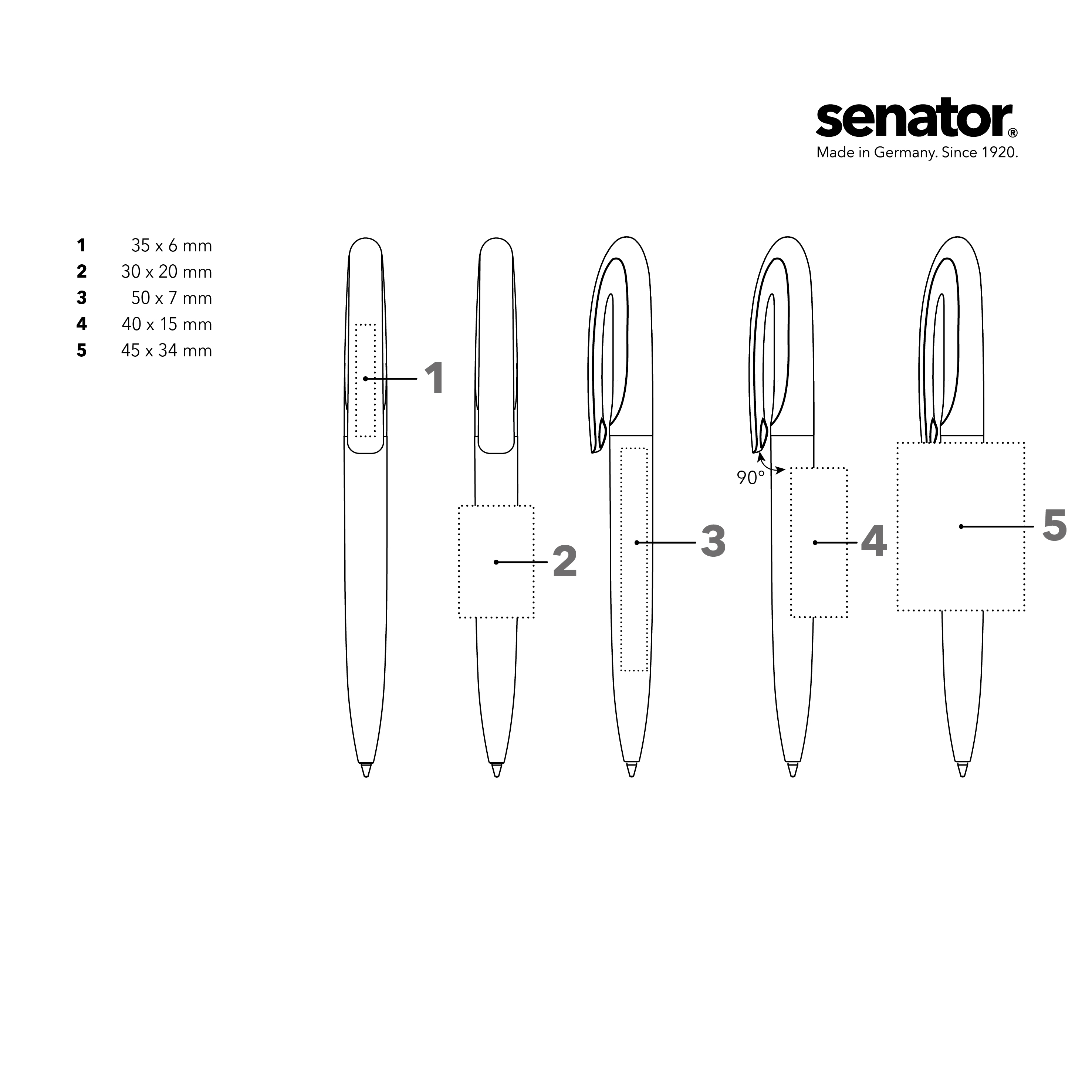 senator Skeye Bio Matt  Drehkugelschreiber
