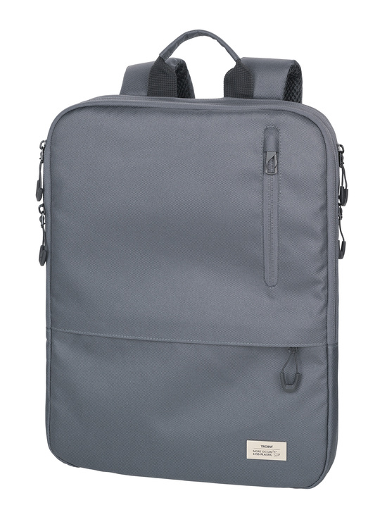 TROIKA Laptop-Rucksack BLUE CYCLE EXPANDABLE