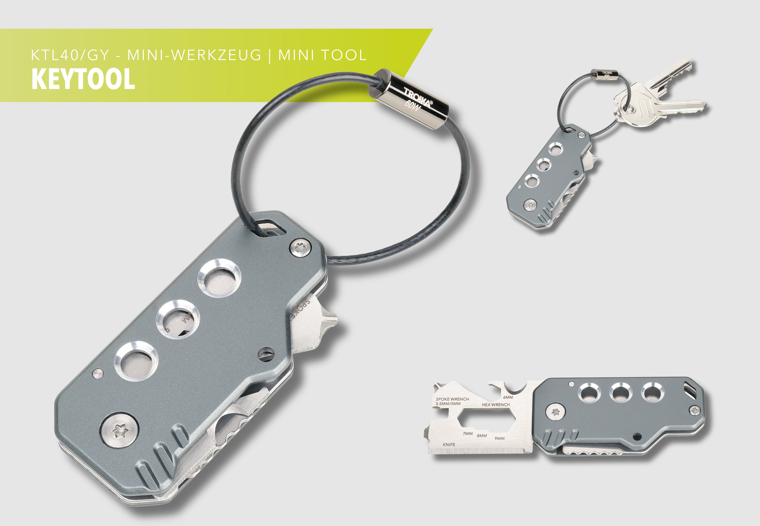 TROIKA Mini-Werkzeug KEYTOOL