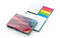 Haftnotiz-Set Budapest Bookcover White Bestseller, gloss-individuell, Farbschnitt schwarz