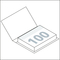 Haftnotiz-Set Dublin Bookcover White Bestseller, matt-individuell