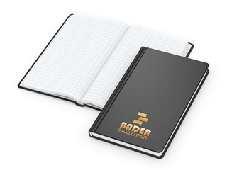 Notizbuch Easy-Book Basic Bestseller, Pocket, schwarz inkl. Goldprägung