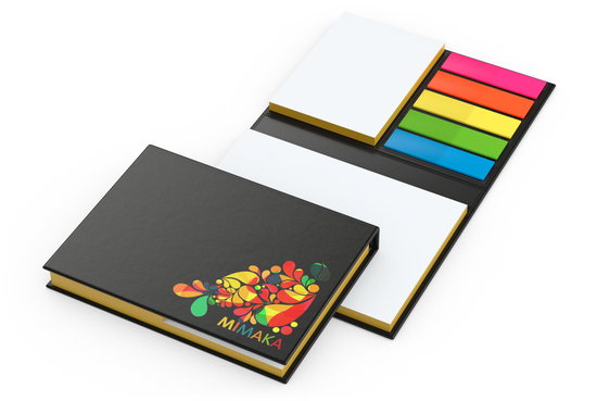 Haftnotiz-Set London Bookcover White Bestseller, matt-individuell, Farbschnitt gelb