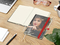Notizbuch Match-Book Creme Bestseller, A5, Cover-Star, matt-individuell, rot