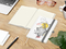 Notizbuch Match-Book Creme Bestseller, A5, Natura, individuell, silbergrau