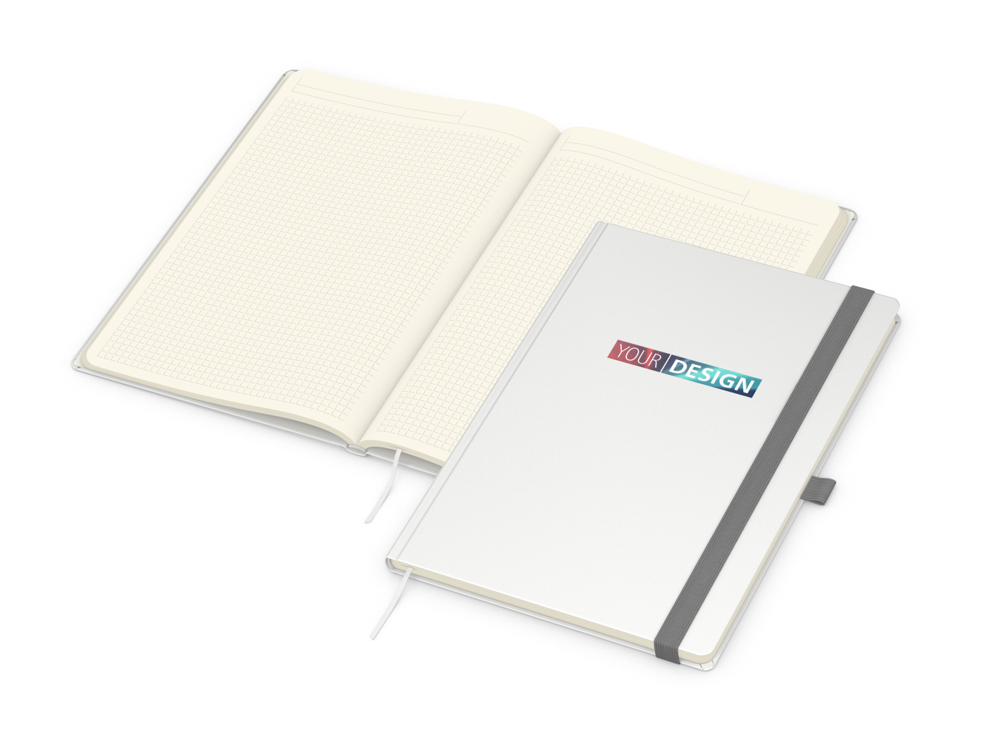 Notizbuch Vision-Book Creme Bestseller, A4, weiß