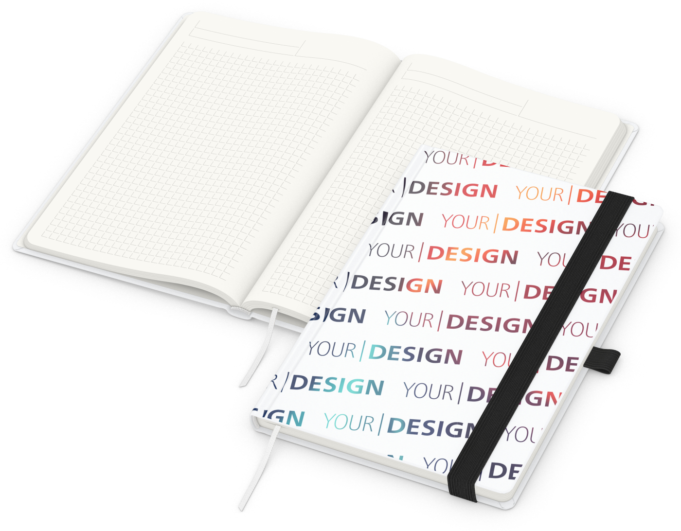 Notizbuch Match-Book, A5, Cover-Star Recycling-Matt, schwarz