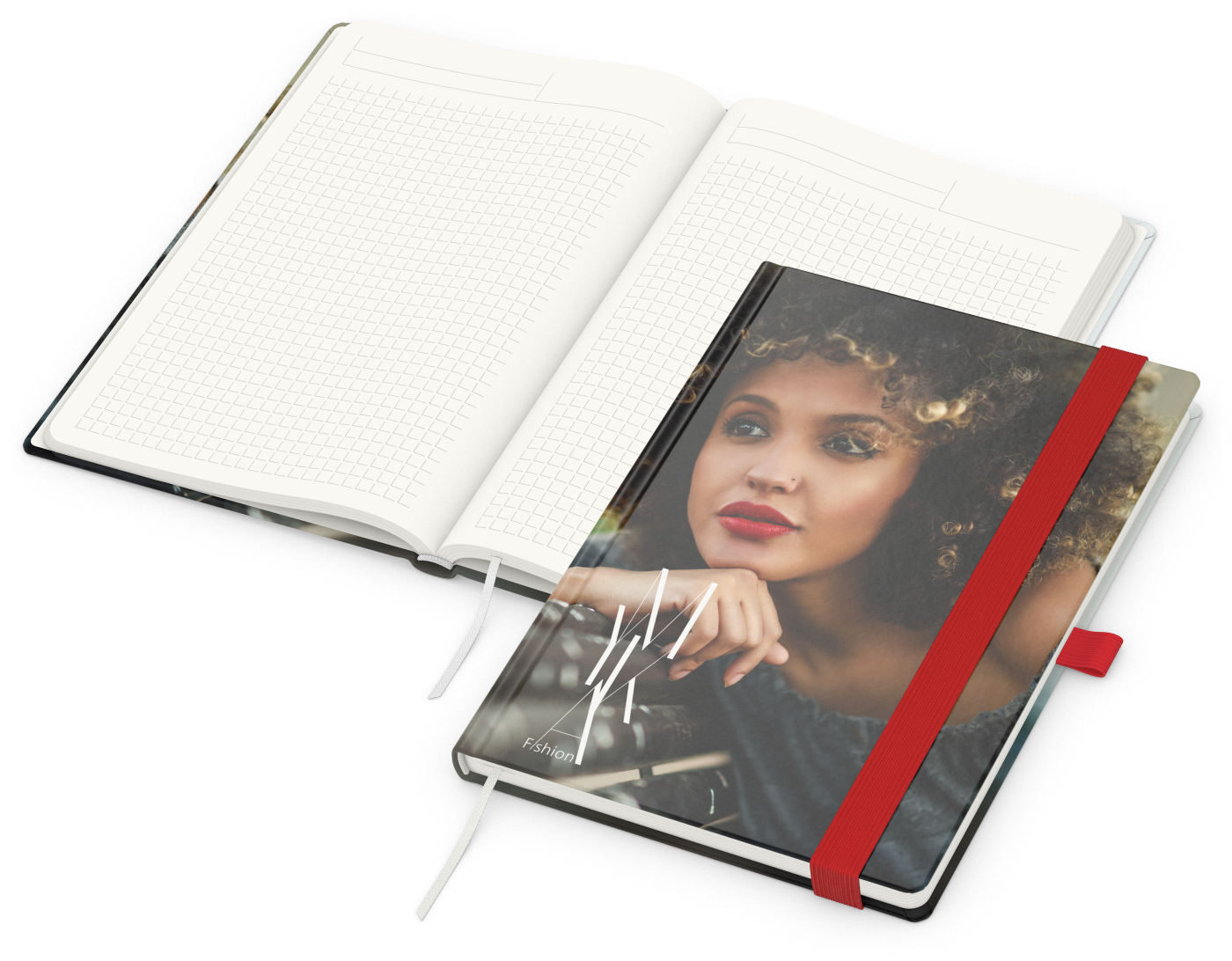 Notizbuch Match-Book, A5, Natura Recycling, rot