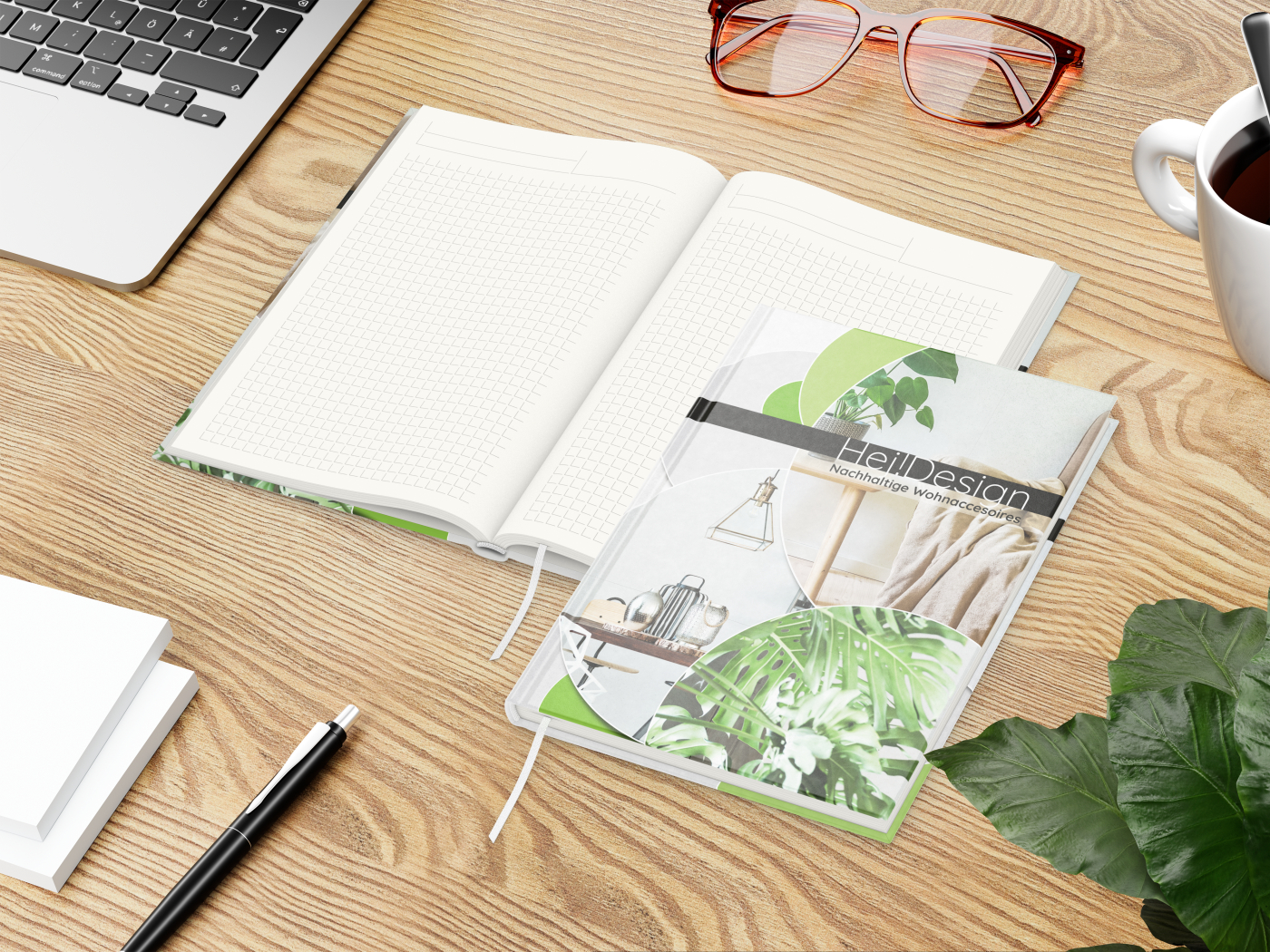 Notizbuch Note-Book inkl. 4C-Druck, A5, Cover-Star Recycling-Matt