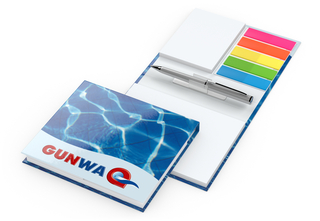 Haftnotiz-Set Amsterdam A Bookcover White