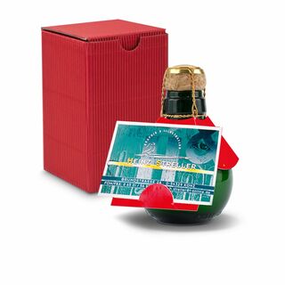 Origineller Sekt Visitenkarteneinschub - Karton Rot, 125 ml 2K1358h4