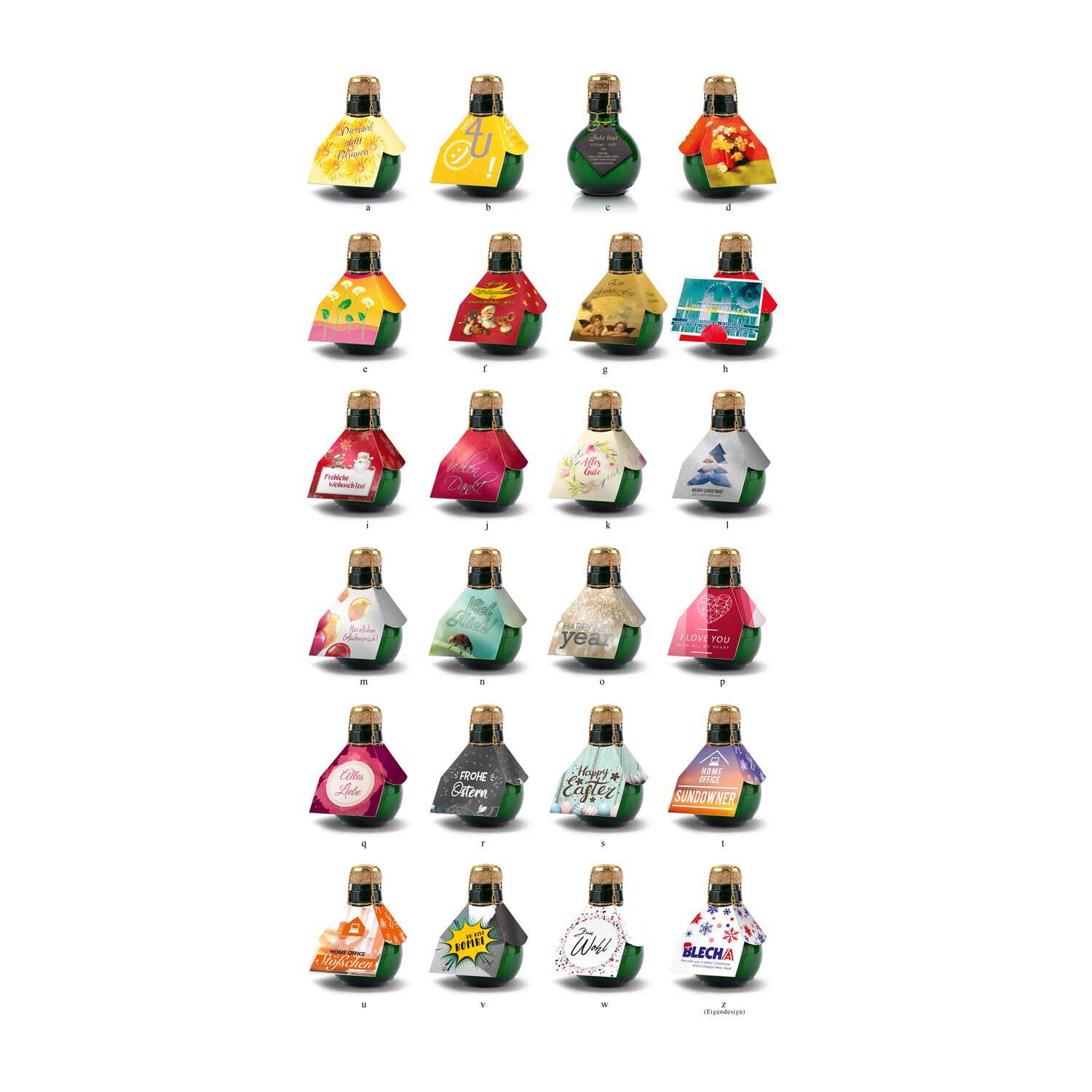 Kleinste Sektflasche der Welt Vielen Dank, 125 ml 2K1540j