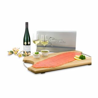 Geschenkartikel / Präsentartikel: Lachs-Geschenk: Genießer 2K1603