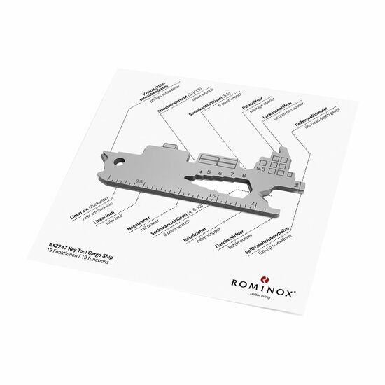 ROMINOX® Key Tool Cargo Ship (19 Funktionen) Werkzeug 2K2101f