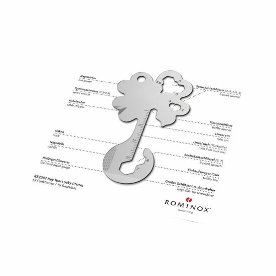 ROMINOX® Key Tool Lucky Charm (19 Funktionen) Deutschland Fan Jubelverstärker 2K2107m