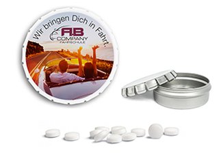 Clic Clac Box 75 g zuckerhaltige Pfefferminztabletten weiß