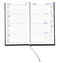 Taschenkalender "Klassik" im Format 8,7 x 15,3 cm, deutsches Kalendarium Grau/Blau mit Leseband, 128 Seiten Fadenheftung, Einband Slinky rot