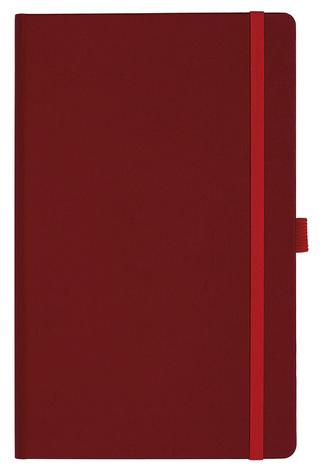 Notizbuch Style Medium im Format 13x21cm, Inhalt blanco, Einband Fancy in der Farbe Ruby Red