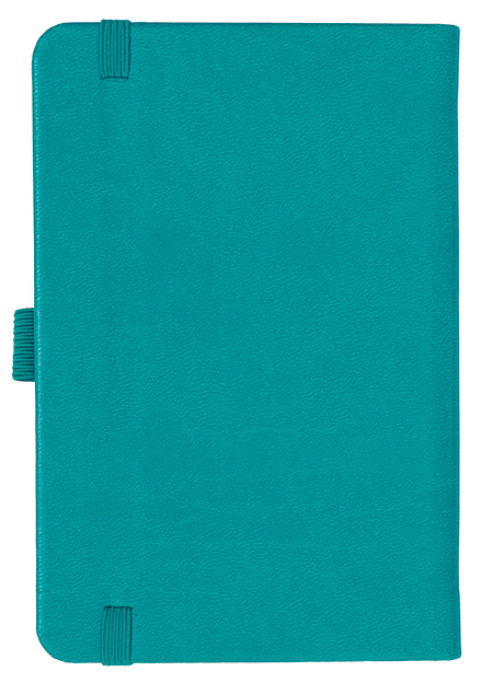 Notizbuch Style Small im Format 9x14cm, Inhalt kariert, Einband Slinky in der Farbe Turquoise