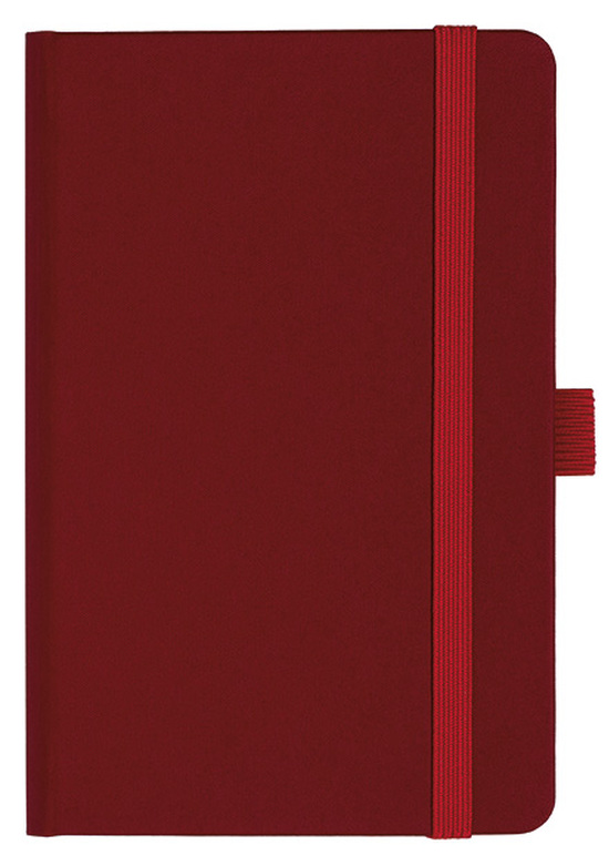 Notizbuch Style Small im Format 9x14cm, Inhalt liniert, Einband Fancy in der Farbe Ruby Red