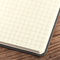 Notizbuch Style Square im Format 17,5x17,5cm, Inhalt kariert, Einband Fancy in der Farbe Graphite
