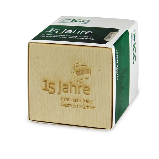 Pflanz-Holz Maxi mit Samen - Gartenkresse, 2 Seiten gelasert