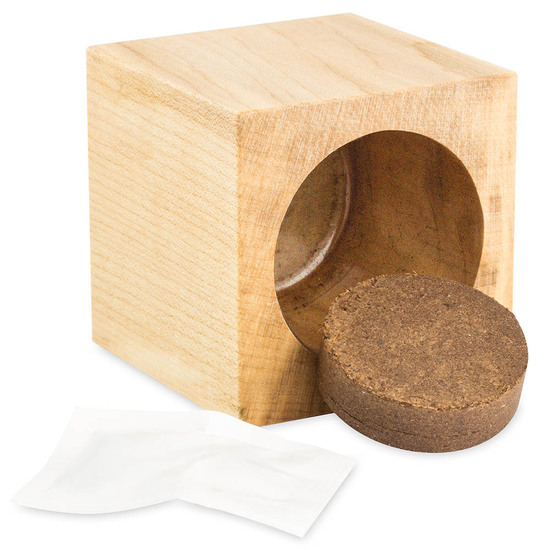 Pflanz-Holz Star-Box mit Samen - Ringelblume