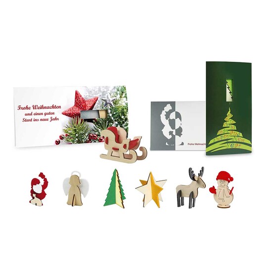 Steckfiguren-Karte Filz - Baum 4/4-c