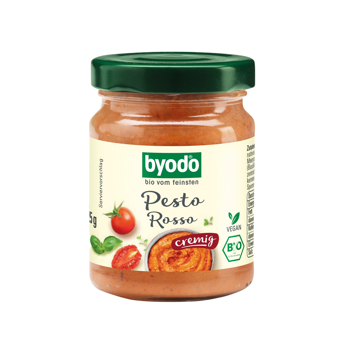 BIO Pesto im Werbekarton, Inhalt: Bio Pesto alla Genovese