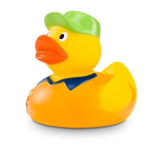 Hugo Handwerker mit orangenem Shirt