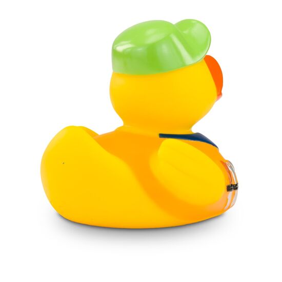 Hugo Handwerker mit orangenem Shirt