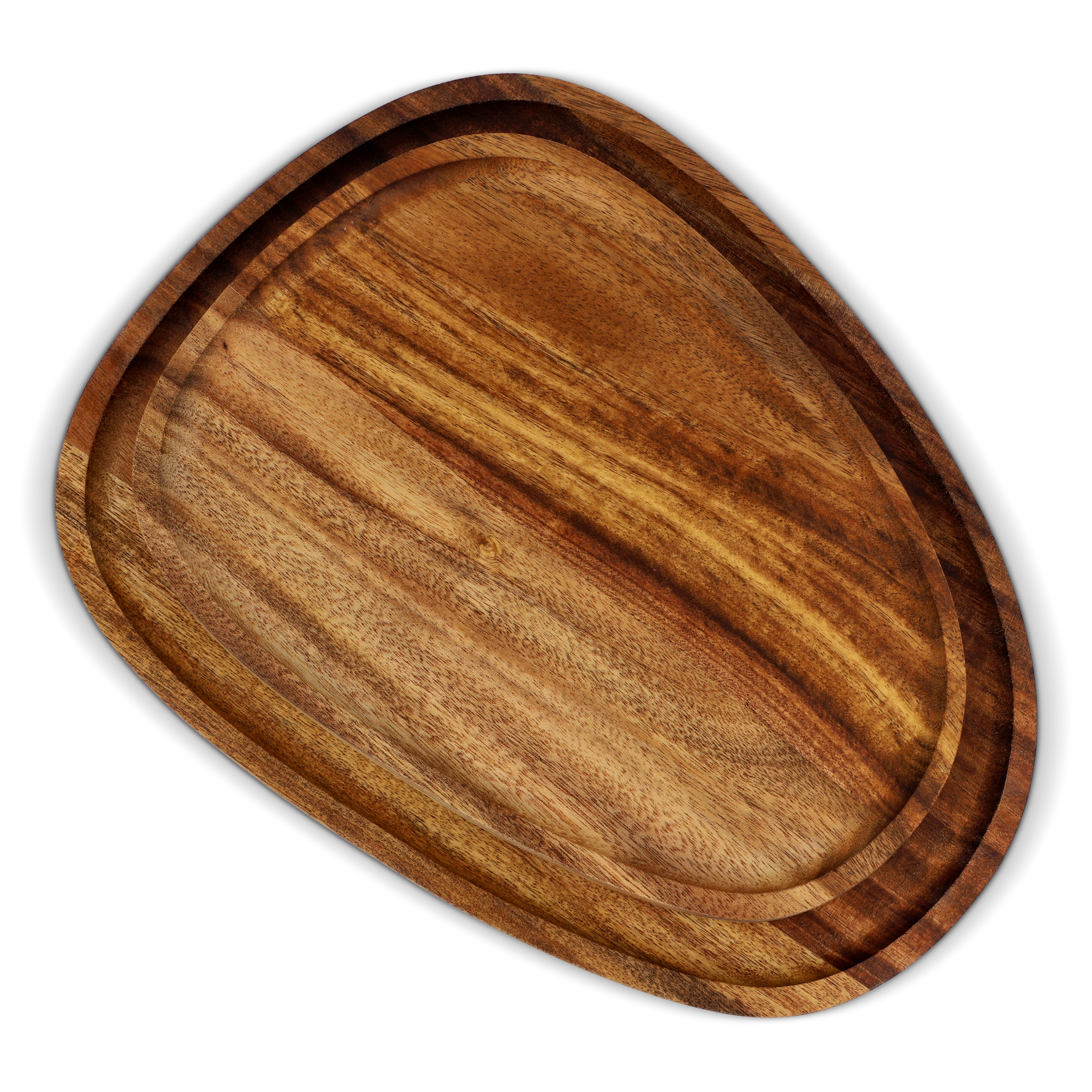 InSideOut 2er-Pack Holztabletts in Bioform