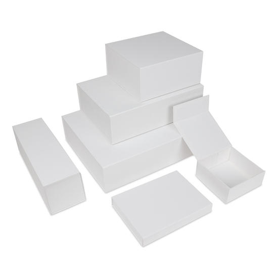 Luxus Magnetfaltkartonagen VPD031 23 x 23 x 11 cm weiss