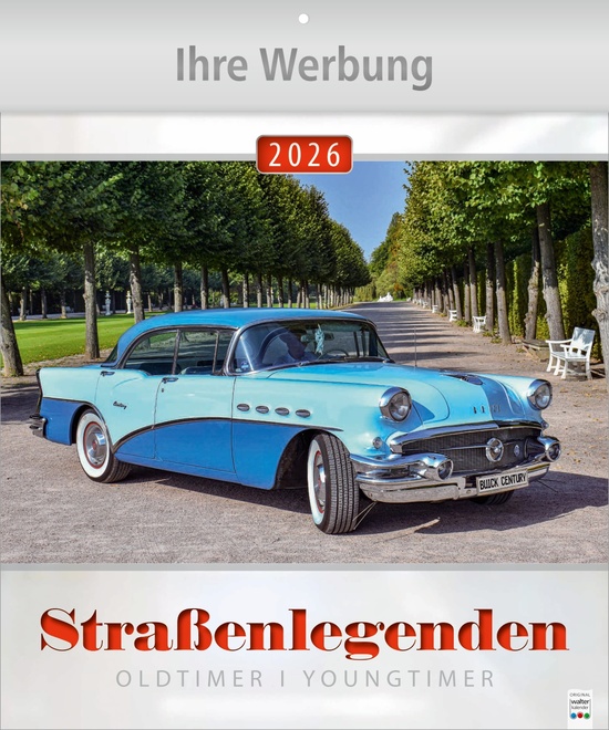 Straßenlegenden - Große Wandkalender im Hochformat