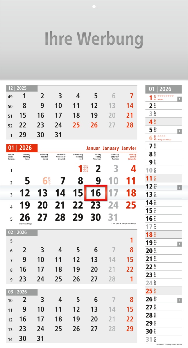 Viermonatsplaner Quattro-memo