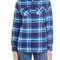 Women`s Woven Plaid Flannel Shirt