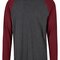 BYBB023 Men´s Contrast Raglan Longsleeve T-Shirt