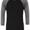 Unisex 3 / 4 Sleeve Baseball T-Shirt