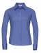 Ladies` Long Sleeve Fitted Polycotton Poplin Shirt