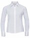 Ladies` Long Sleeve Fitted Polycotton Poplin Shirt